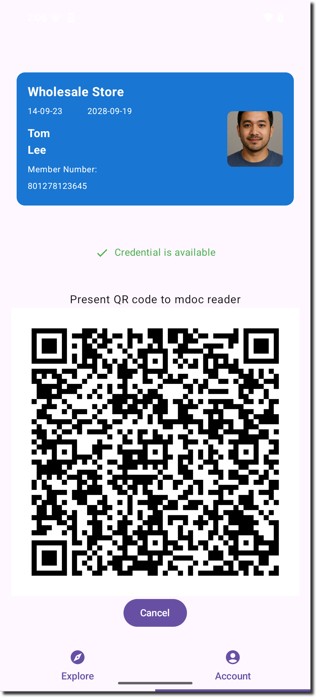 Display QR